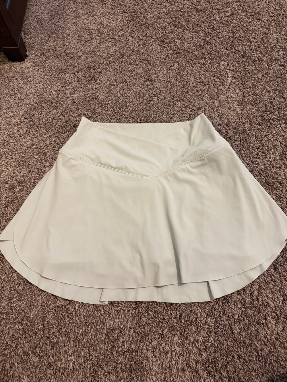 Women’s Light Cream Flared Skirt - Unbranded